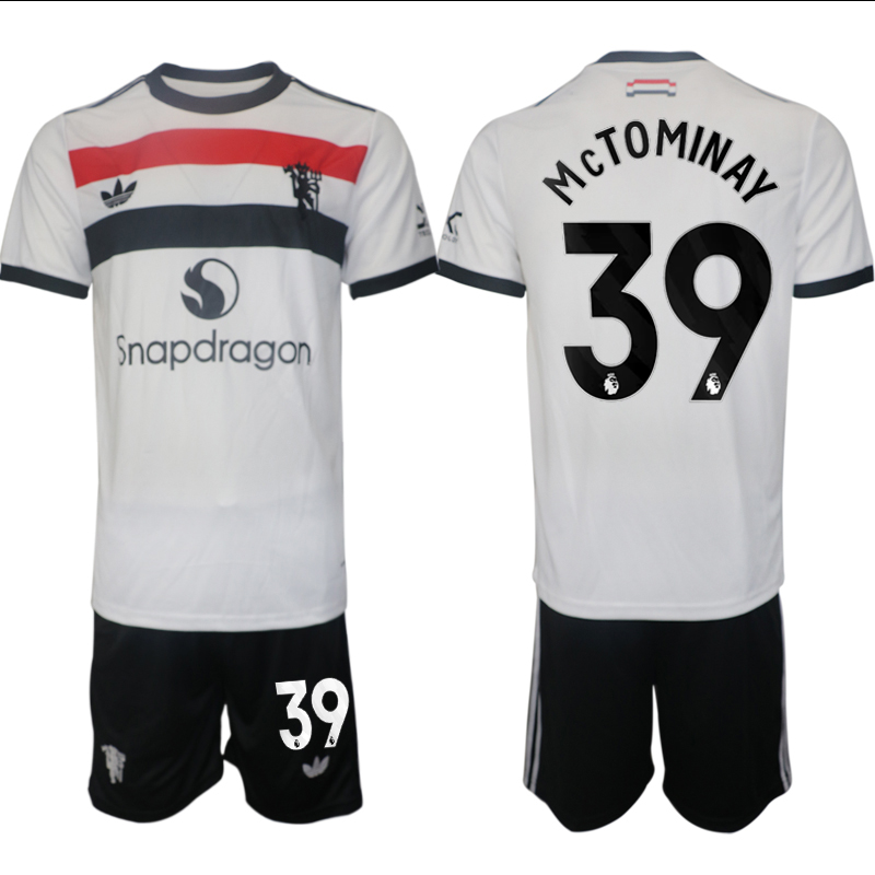 Men 2024-2025 Club Manchester United away white #39 Soccer Jersey->manchester united jersey->Soccer Club Jersey